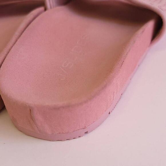 J Slides NYC Pink Slide Sandal Size 6 Leather Women's Summer - Picture 9 of 12